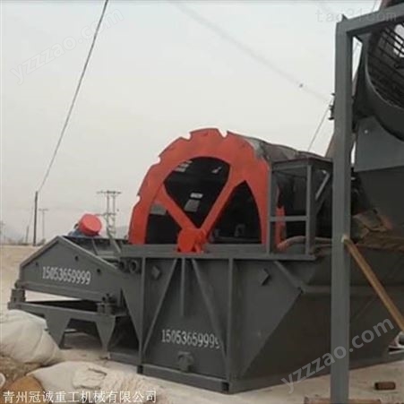 新型环保矿山轮式洗砂机 节能螺旋洗沙设备 黄泥轮式洗砂机生产线