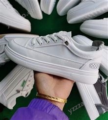 2023春季新款小白鞋低帮休闲松糕鞋运动板鞋潮学生鞋皮面厂家处理