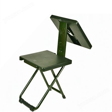 手提式折叠桌椅 军绿色多功能折叠椅 野外多功能折叠椅
