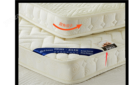 天泽设计 床垫标签合格证 200D水洗布印刷 8*12公分HGZ002