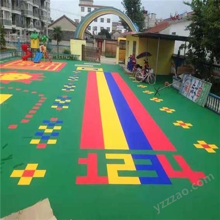 育翔体育 幼儿园悬浮地板生产商 防滑拼装式悬浮式地板