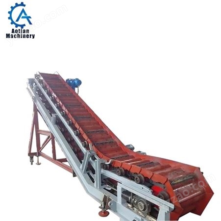 澳天厂家 造纸原料输送设备 不锈钢网带式 链板输送机