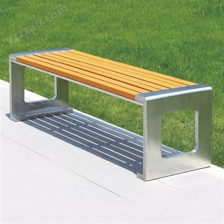 创意不锈钢长条凳广场景区室外休闲坐凳公园椅户外长椅