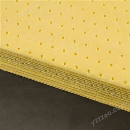邦拭（BONSSUE）KQ21-1-2工业擦拭布 重型吸油棉 黄色装只吸油加厚4.5mm 40cm×50cm/片