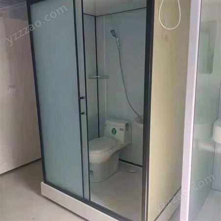 厂家批发洗澡浴室 工程款淋浴房 玻璃钢底盘干湿分离 整体卫生间