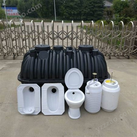 陕西农村改厕 塑料pe化粪池 三格一体式加厚1.5立方