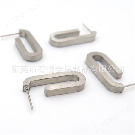 不锈钢U型半成品耳环配件机器线割焊接钛钢饰品批量在线订购