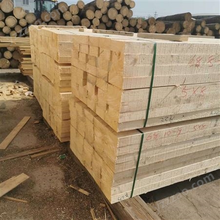 木方木材加工厂 良美建材 支持定制 美观大方 白松建筑方木4*6