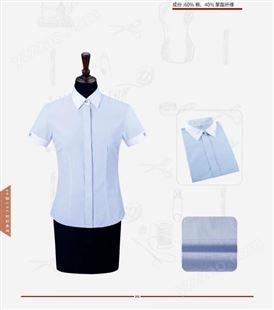 职业装定现货制定做女士行政前台通勤长袖短袖衬衫夏季服装