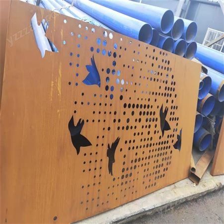复古红锈板耐腐蚀 诺派Q235NH耐候钢板可加工 景观雕刻用