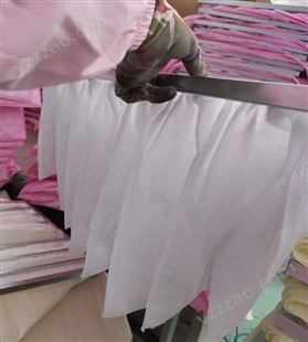 粉红色f7中效袋式空气过滤器 净化风柜除尘过滤袋